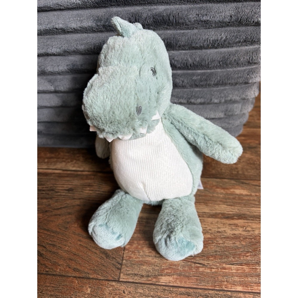 Carters Just One You Dinosaur Plush Green Cream Baby Lovey Toy Target